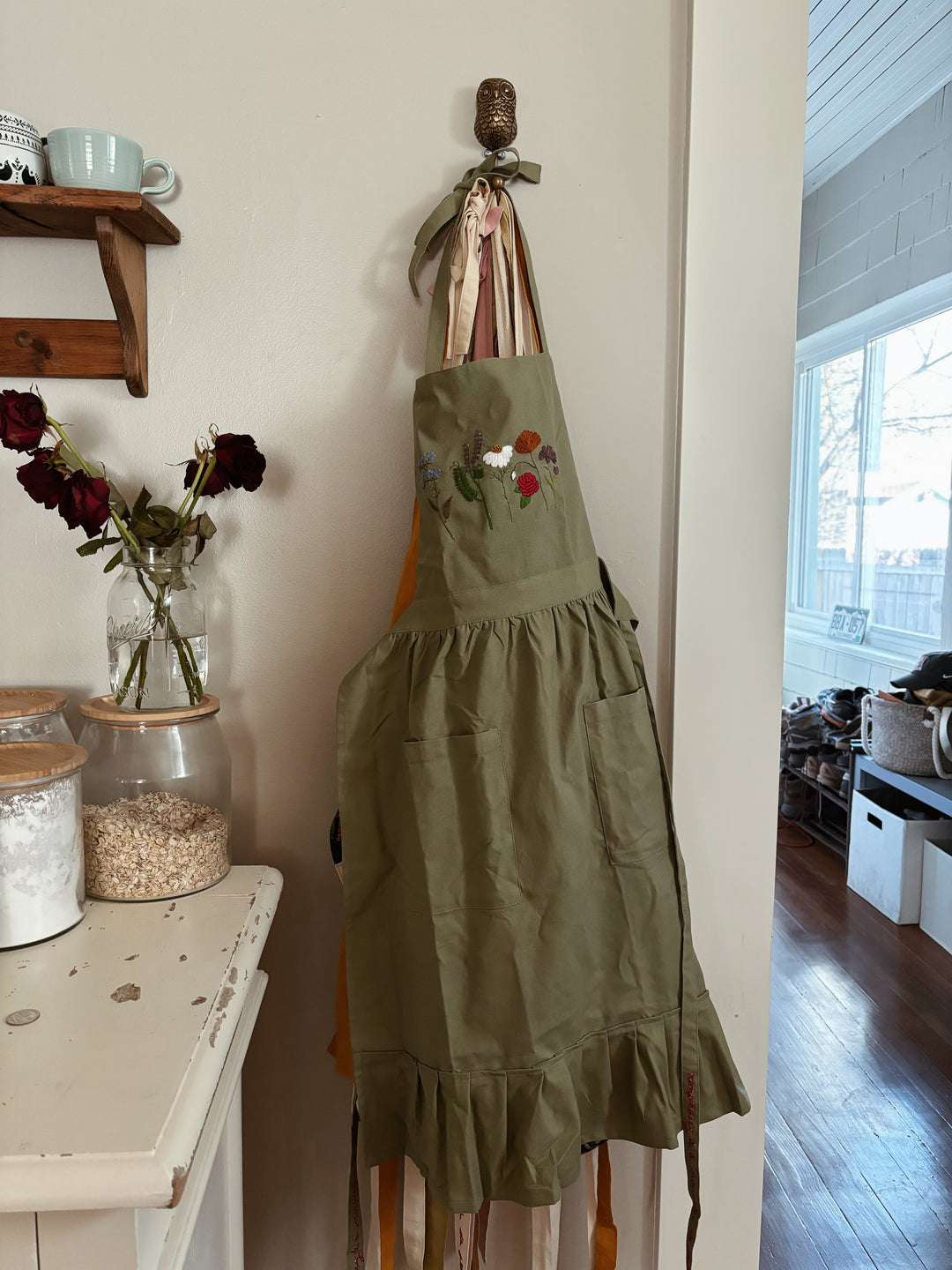Embroidered Apron Dress