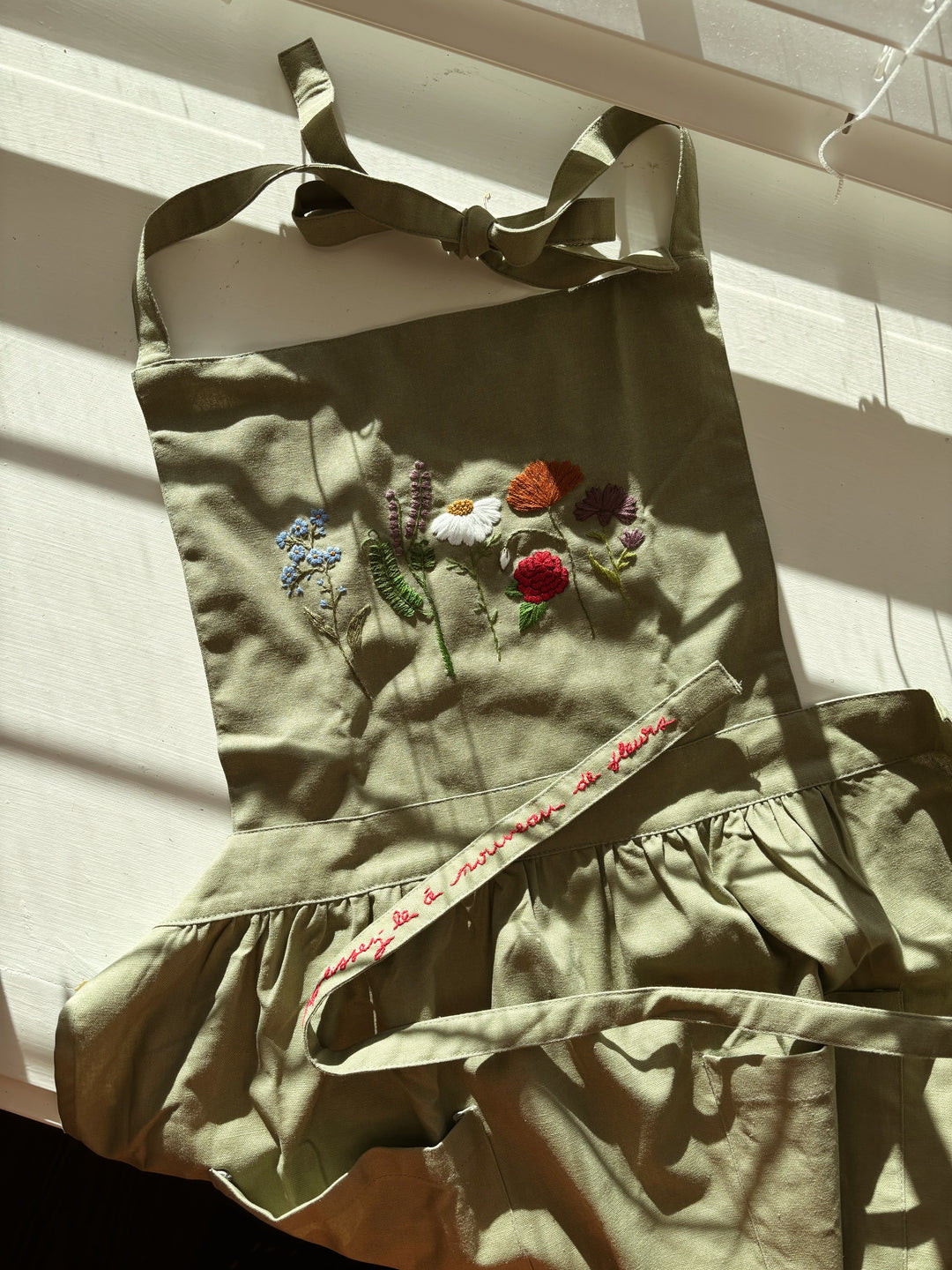 Embroidered Apron Dress