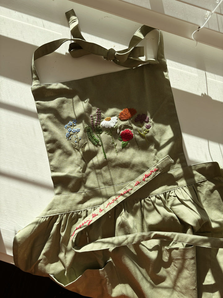 Embroidered Apron Dress