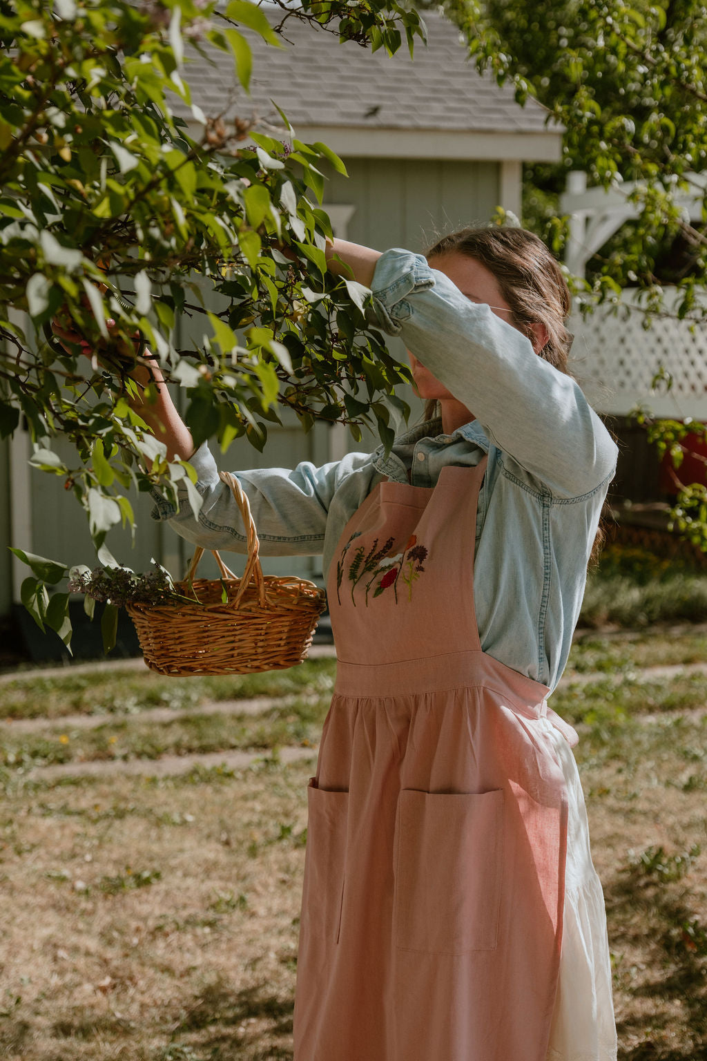 Embroidered Apron Dress