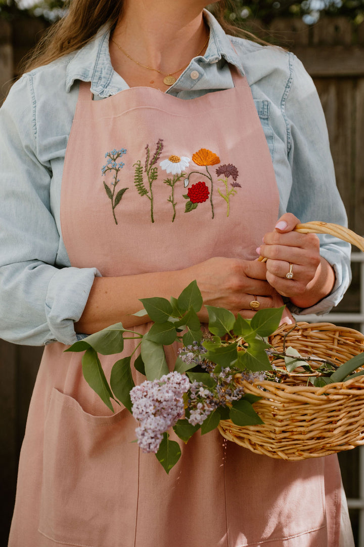 Embroidered Apron Dress