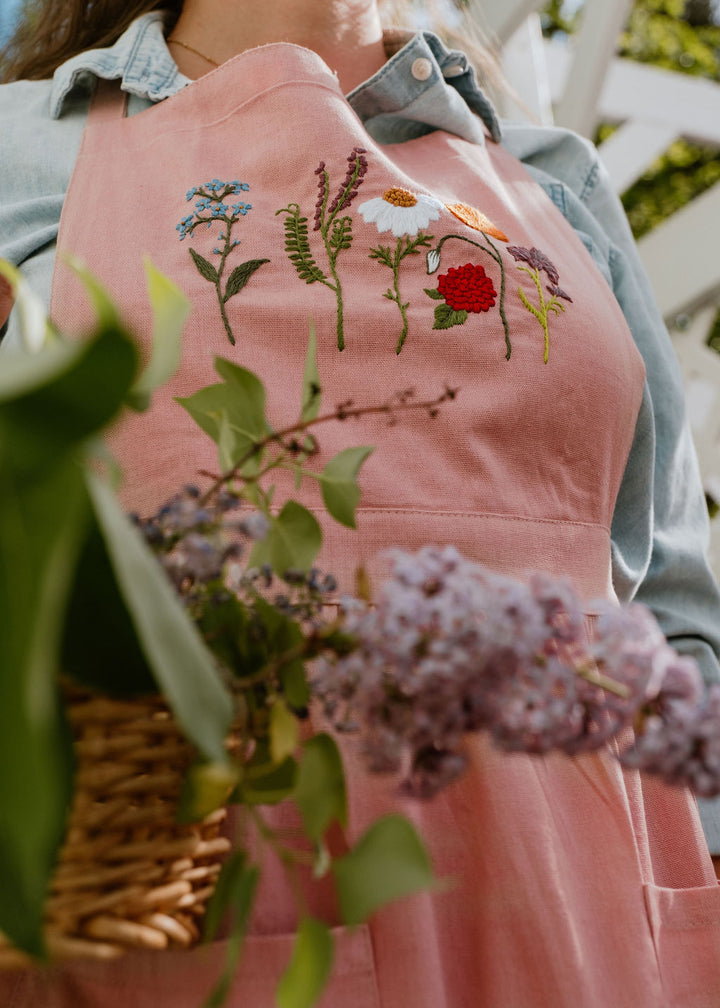 Embroidered Apron Dress